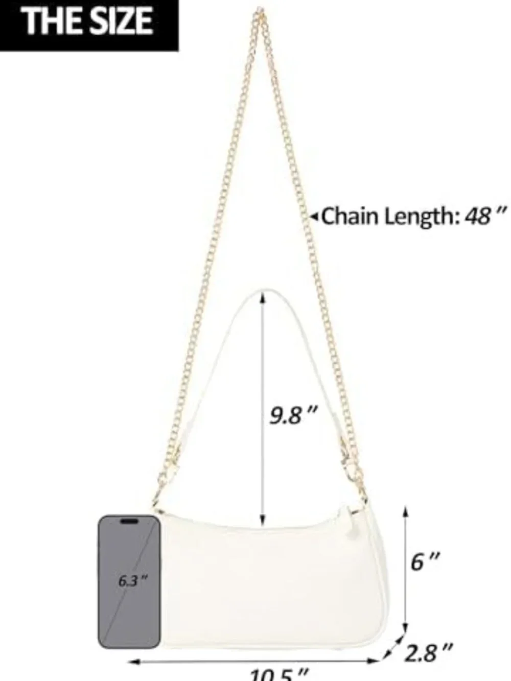 Chic Small Crescent Shoulder Bag for Women | Stylish Hobo Purse & Handbag